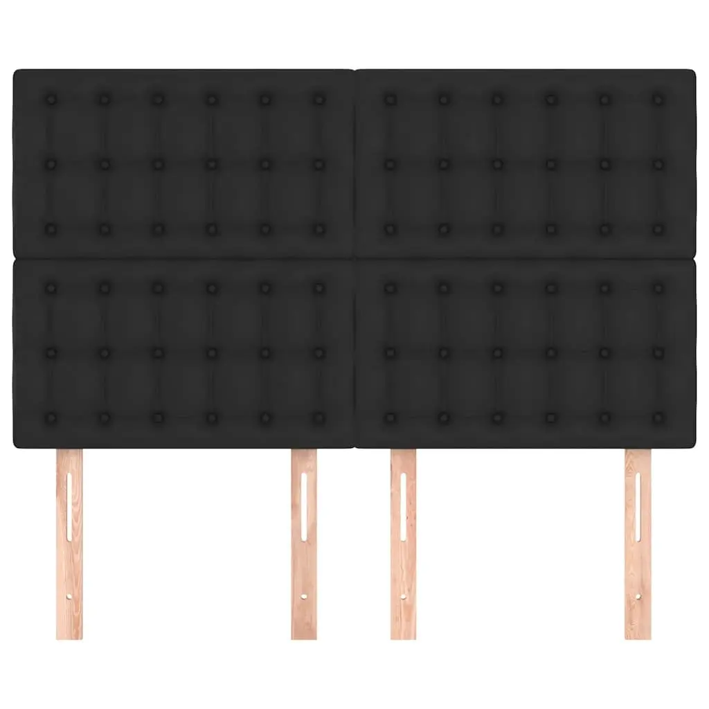 Headboard Black Faux Leather Bed Frame Furniture Bedroom Back Support
