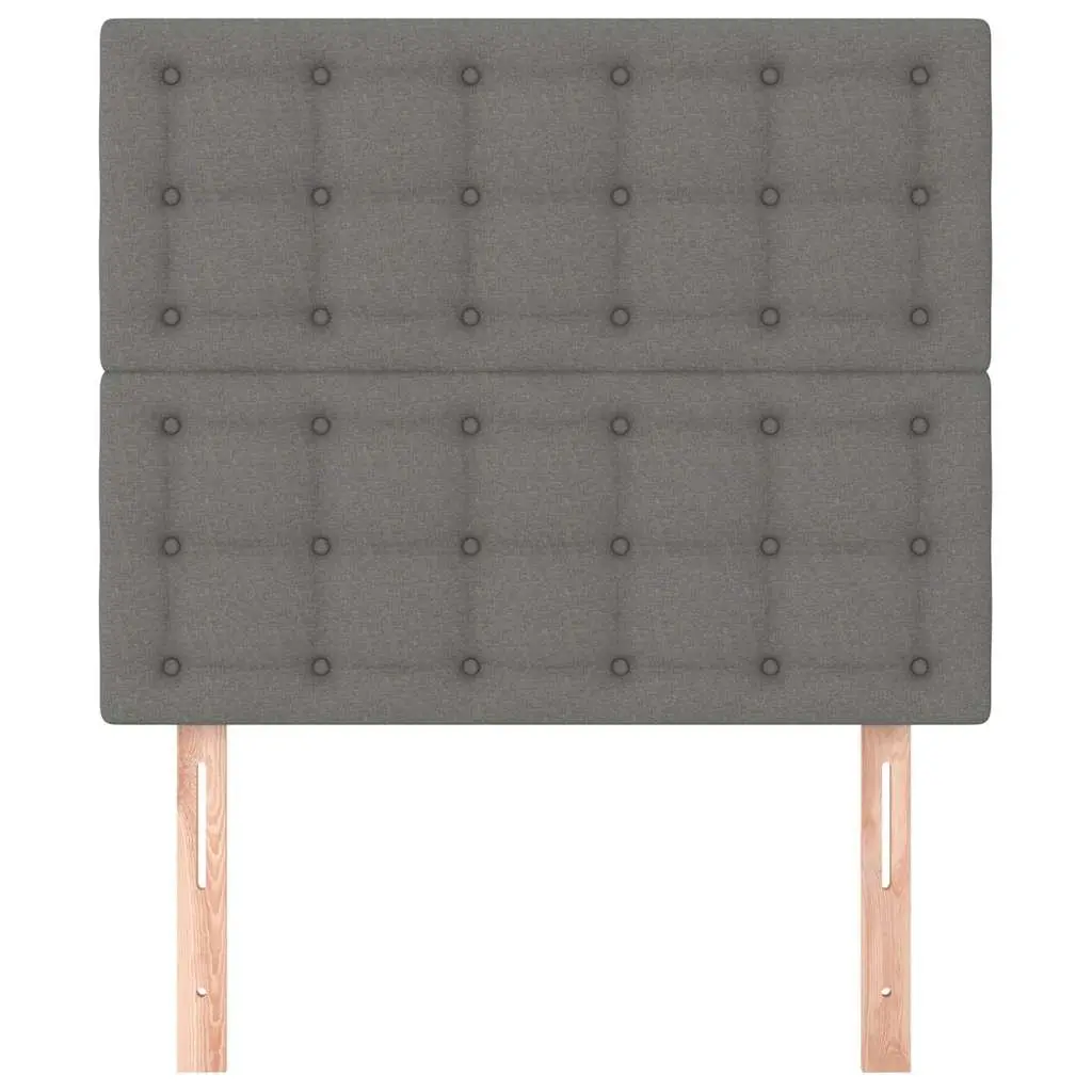 Headboard Dark Grey 100x5x118128 cm Fabric Adjustable Height Bedroom Bed Support Back Rest
