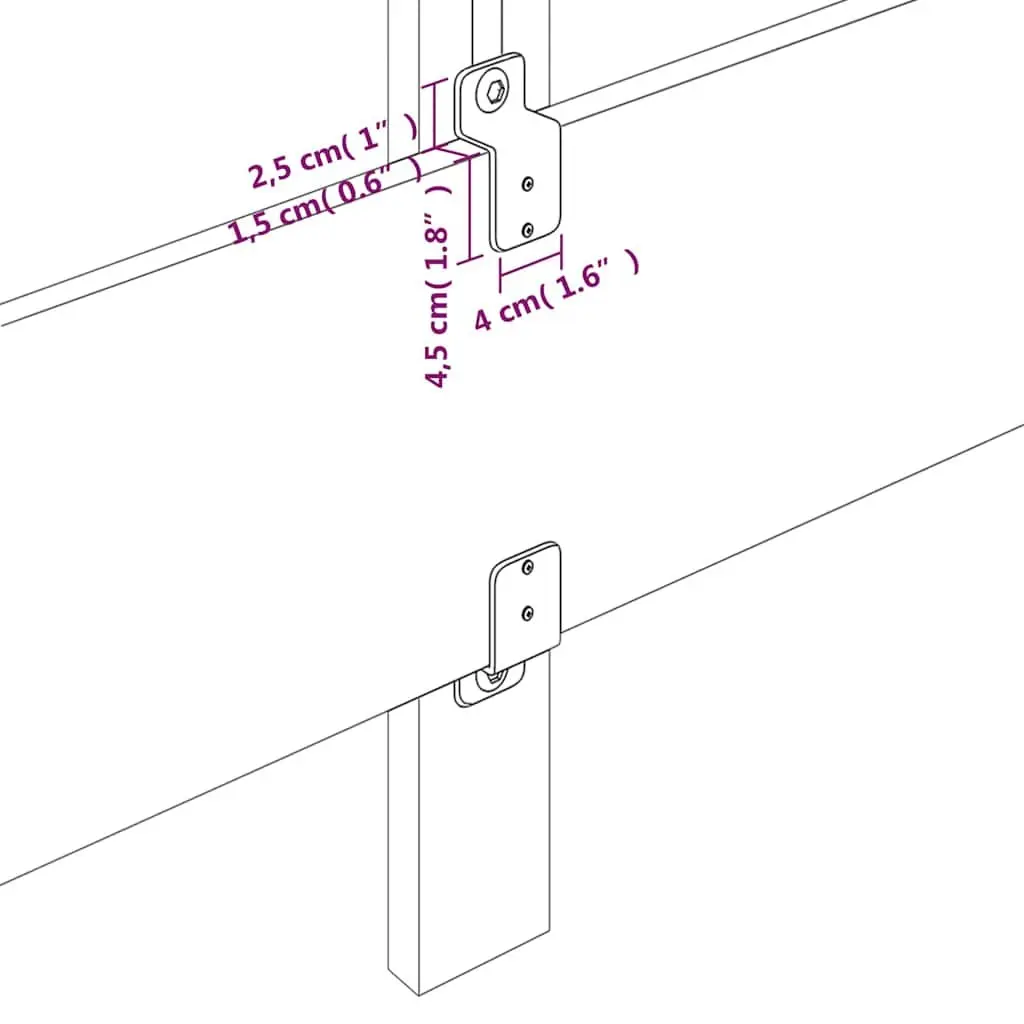 Headboard Dark Grey 100x5x118128 cm Fabric Adjustable Height Bedroom Bed Support Back Rest