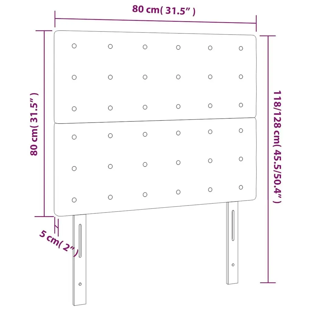 Adjustable Height Headboard Dark Grey Velvet Bed Support with Wooden Legs