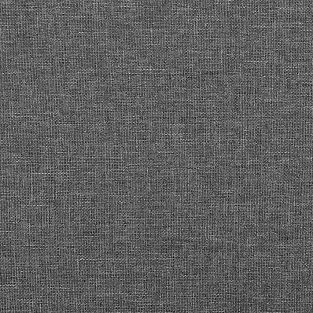 Headboard with Ears Grey 203 cm Fabric Bed Head Support Bedroom Furniture