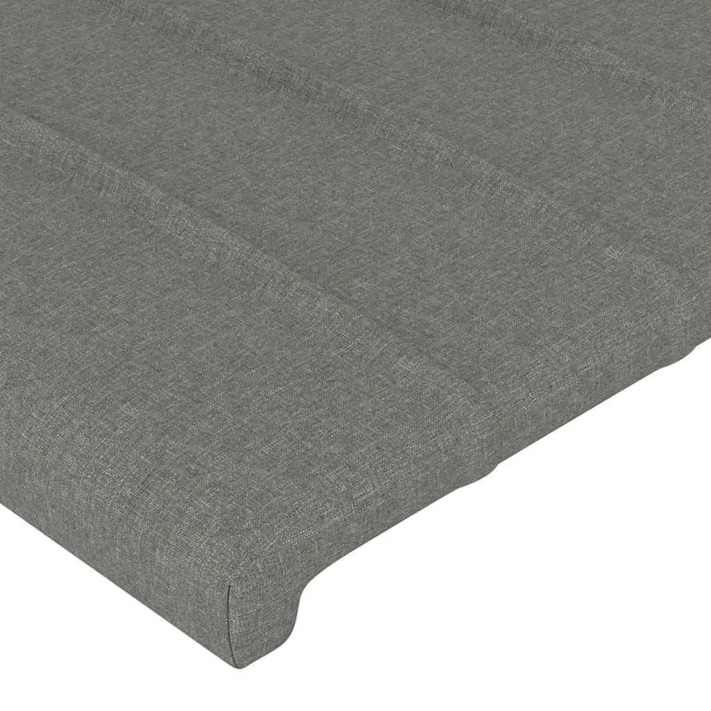 Headboard with Ears Grey 147cm Fabric Bed Head Support Bedroom Furniture