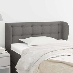Dark Grey Fabric Headboard, 103cm Width