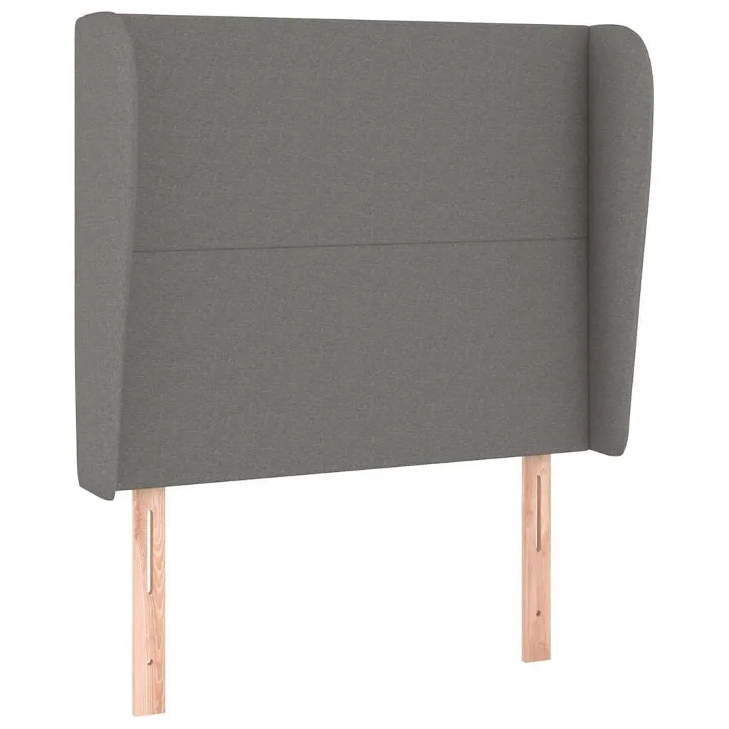 Headboard Grey 103cm Fabric Bedroom Support Backrest