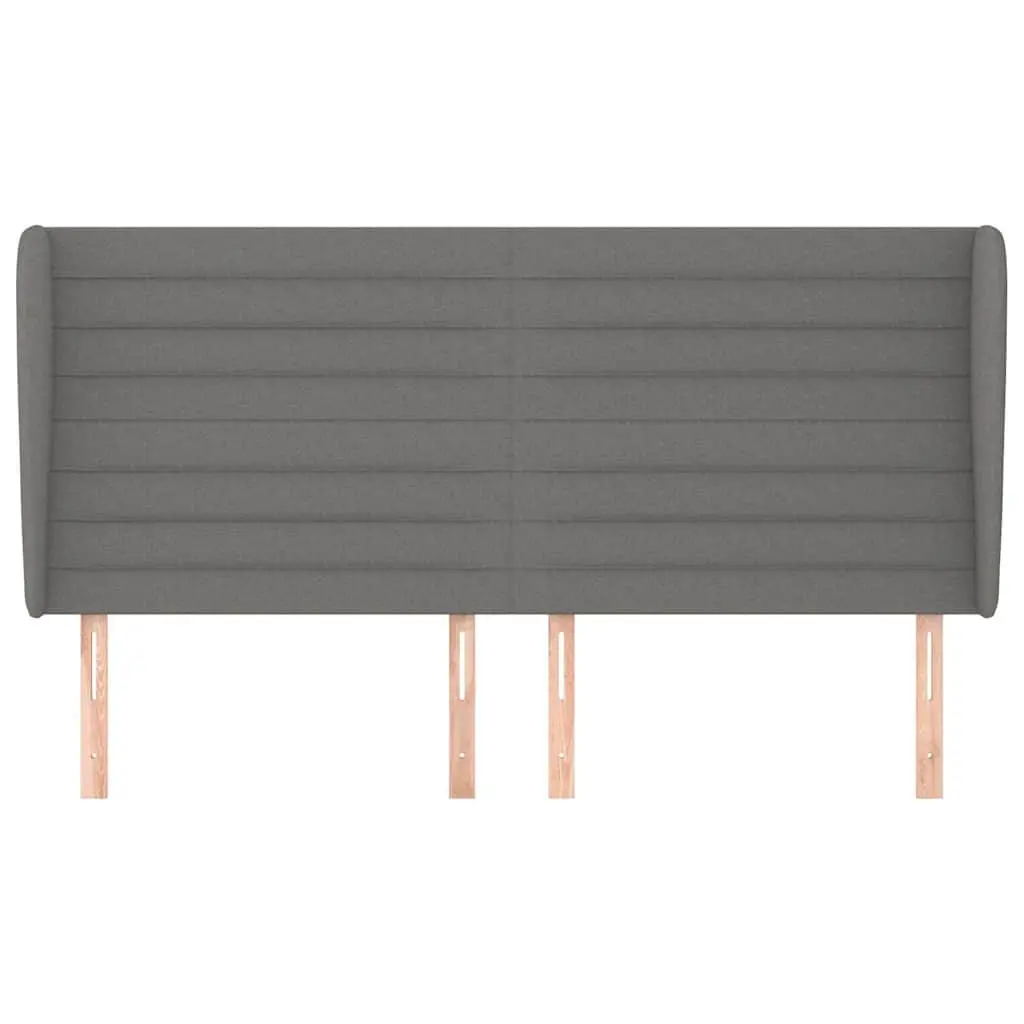 Upholstered Headboard Grey 163cm Fabric Adjustable Height Back Support