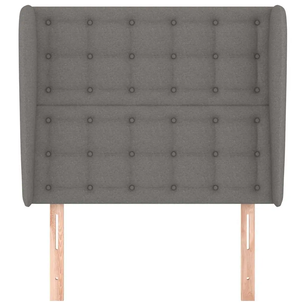 Headboard Grey 103 cm Fabric Back Support Bedroom Furniture