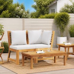 Outdoor Sectional Sofa Set with Padded Cushions