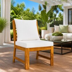 Concise Comfort: Outdoor Sectional Middle Sofa