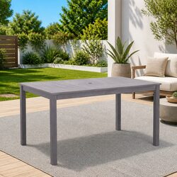Compact and Sturdy Outdoor Dining Table—Grey Wash