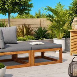 Outdoor Footrest with Padded Comfort