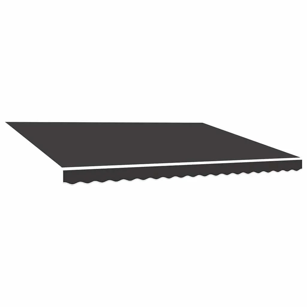 Awning Replacement Fabric Anthracite 5x3.5m UV-resistant Polyester Sunshade Cover
