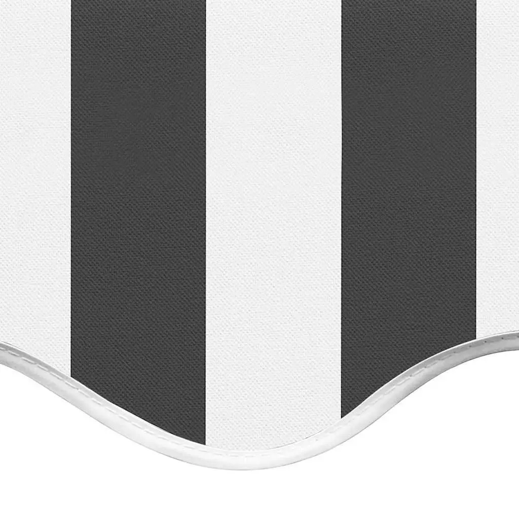 Awning Replacement Fabric Anthracite White 3.5x2.5m UV-Resistant Polyester Lightweight Garden Sunshade