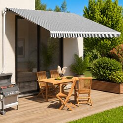 Concise Anthracite Awning Fabric Replacement 4x3.5m