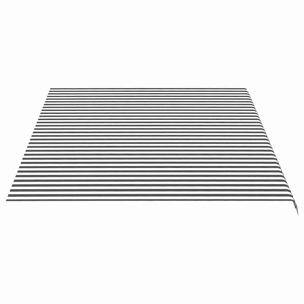 Awning Replacement Fabric Anthracite White 5x3.5m UV-resistant Polyester Sunshade Garden Canopy