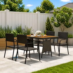 Concise 5 Piece Outdoor Dining Set for Your Patio