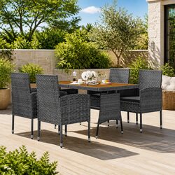 Compact and Durable 5 Piece Outdoor Dining Set