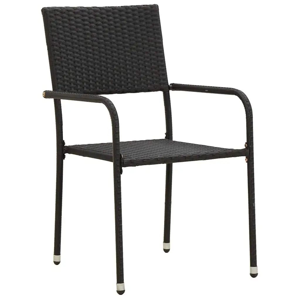 Outdoor Dining Set 9 Piece Patio Garden Furniture Black Table and Chairs