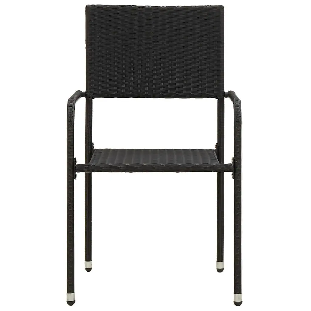 Outdoor Dining Set 9 Piece Patio Garden Furniture Black Table and Chairs