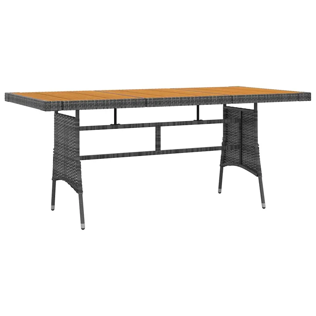 Outdoor Dining Set 9 Piece Grey Patio Garden Furniture Table Chairs