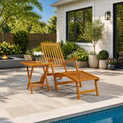 Compact and Functional Outdoor Deck Chair