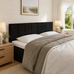 Chic Black LED Headboard 144cm – Perfect for Bedrooms
