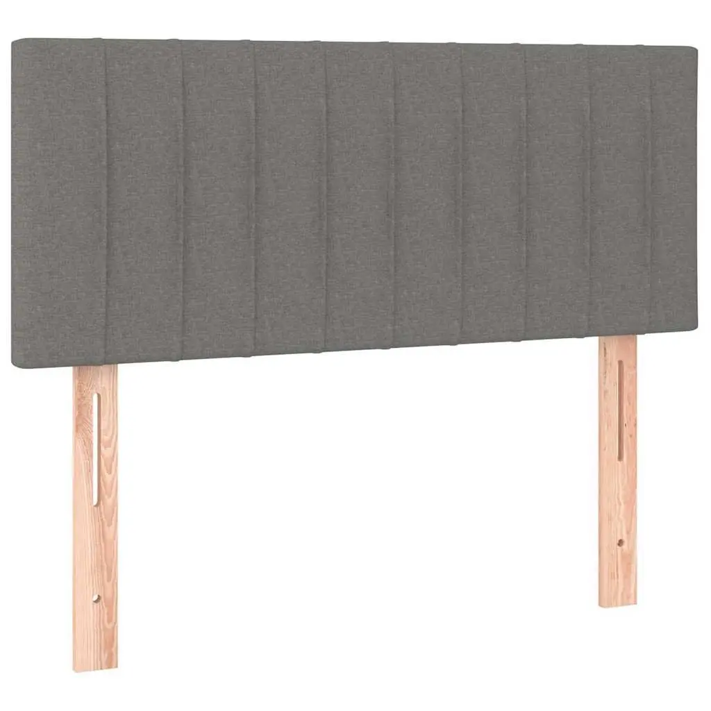 Grey LED Headboard with Adjustable Height