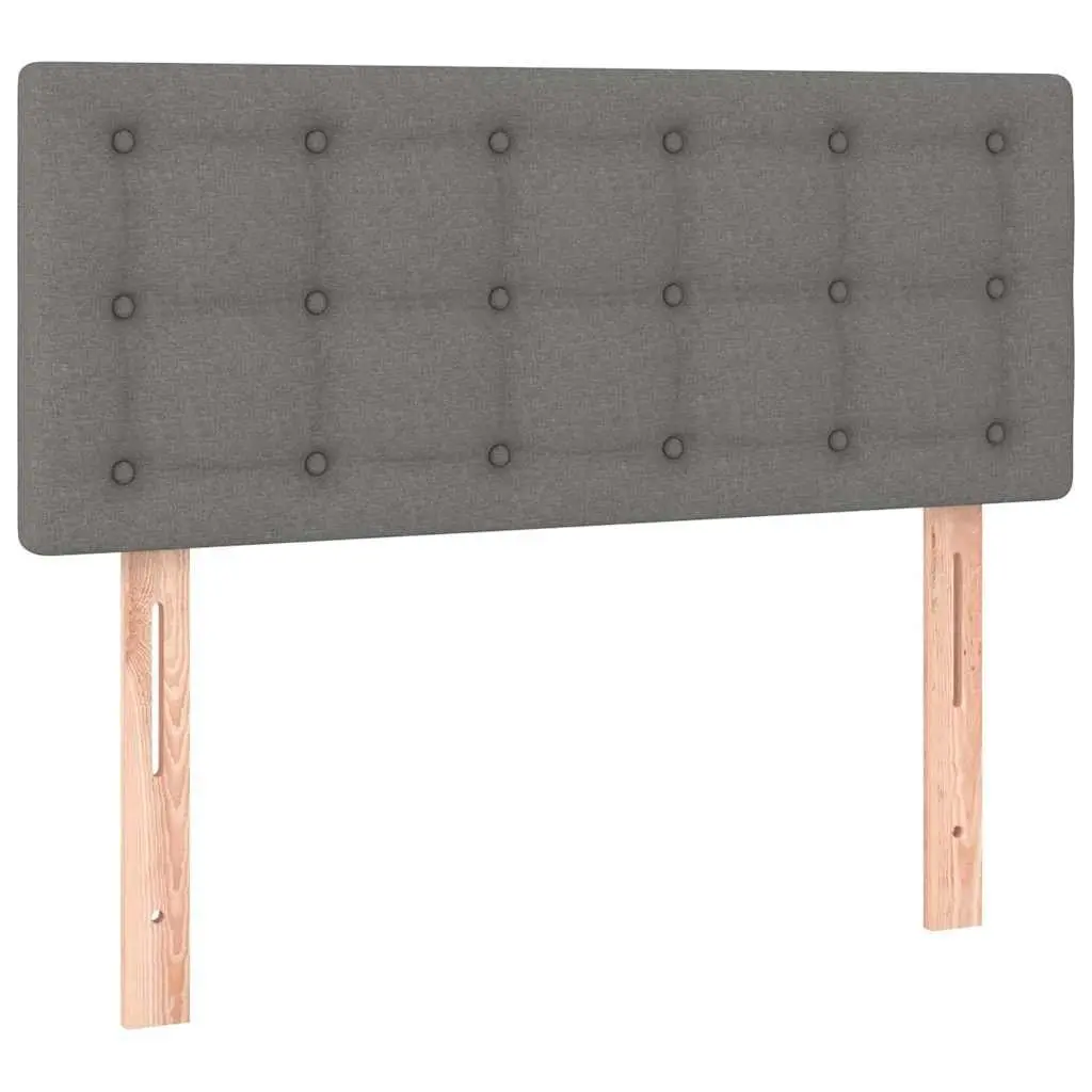 Grey LED Headboard with Adjustable Height
