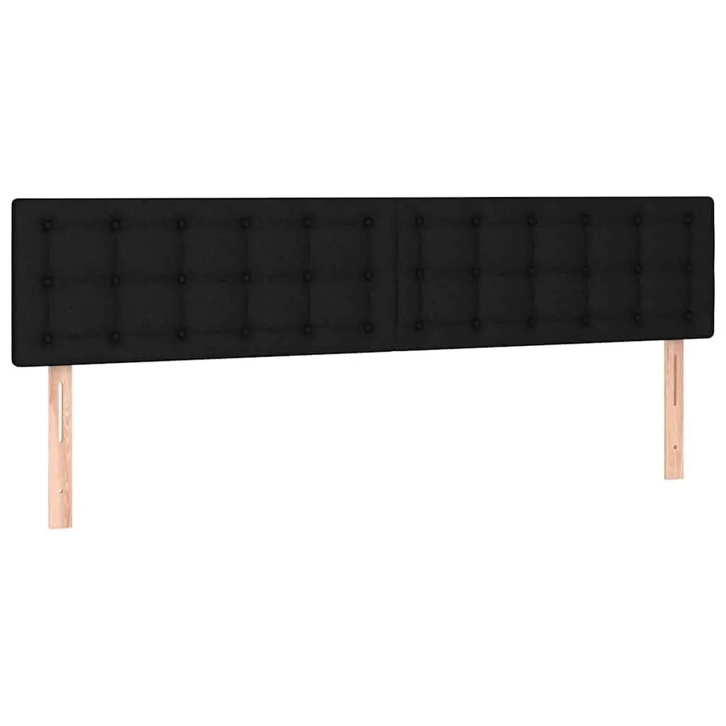 LED Headboard 160cm Black Fabric Bedroom Bed Head Light Modern Design