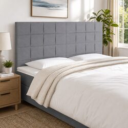 Confidently Stylish LED Headboard with Adjustable Lights