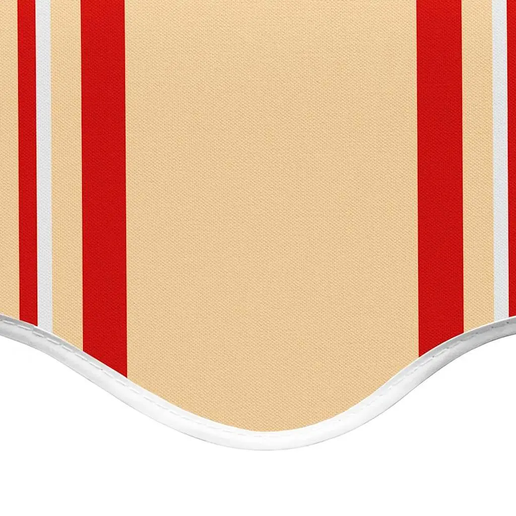 Awning Replacement Fabric Polyester Yellow Orange 4x3.5m UV-resistant Lightweight for Patio Garden Sunshade