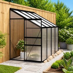 Anthracite Aluminium Greenhouse for Garden Enthusiasts