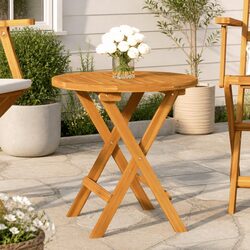 Compact Round Bistro Table Ø46x47 cm for Indoor/Outdoor Use