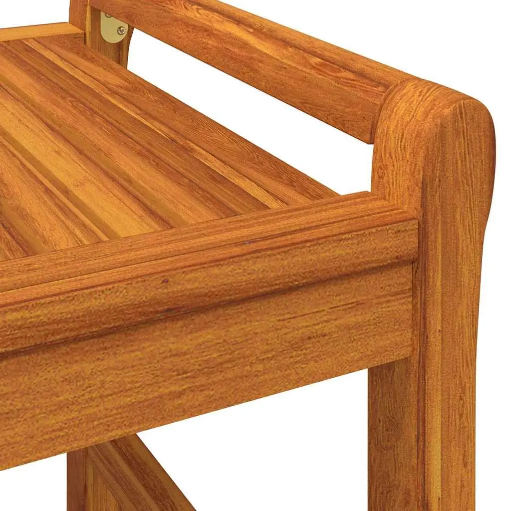 Garden Lounge Set 2 Piece Outdoor Furniture with Cushions Solid Wood Brown
