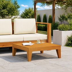 Solid Acacia Wood Garden Table with Robust Features