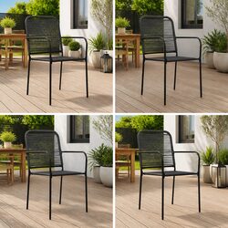 Outdoor Garden Chairs: A Set of 4, Stylish and Strong