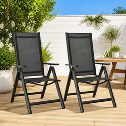 Folding Garden Chairs Set of 2