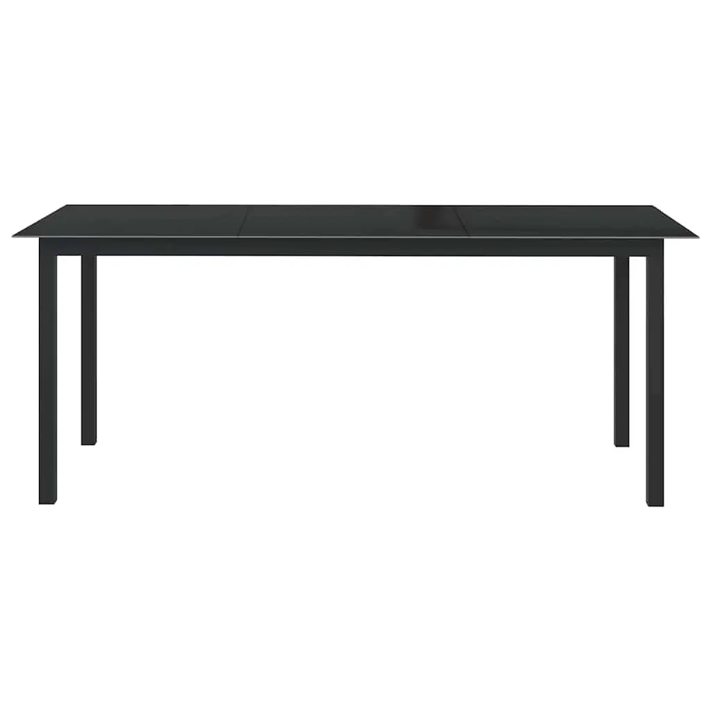 Garden Dining Table in Black