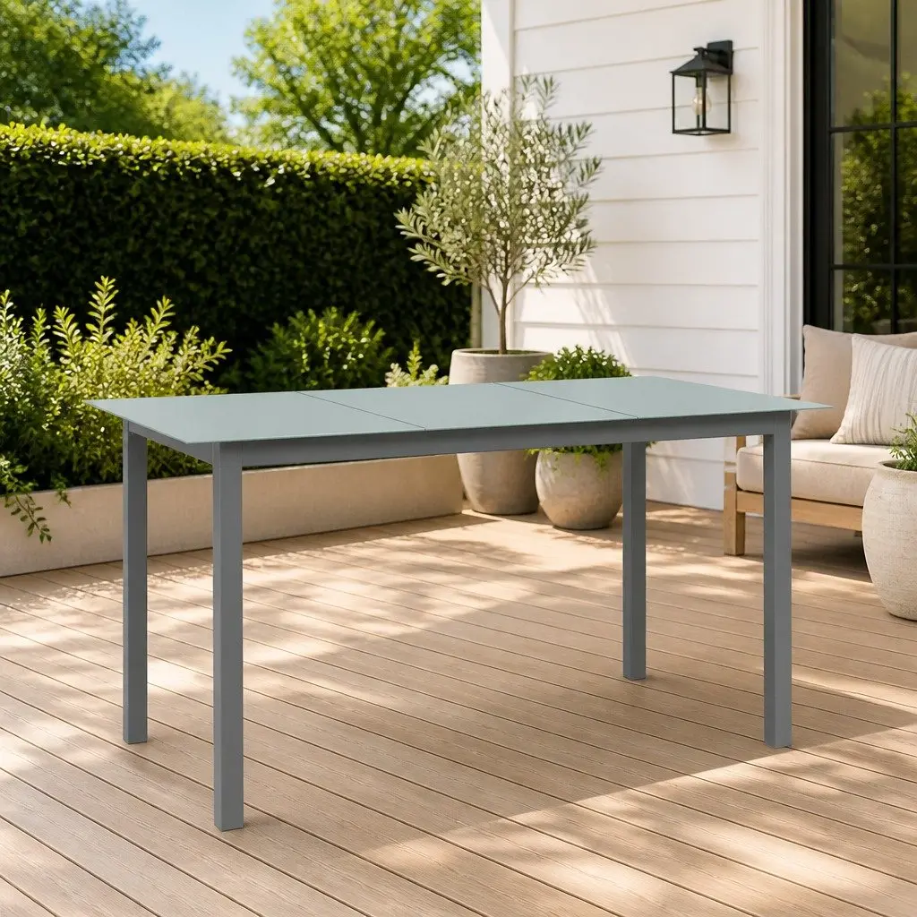Grey Outdoor Dining Table