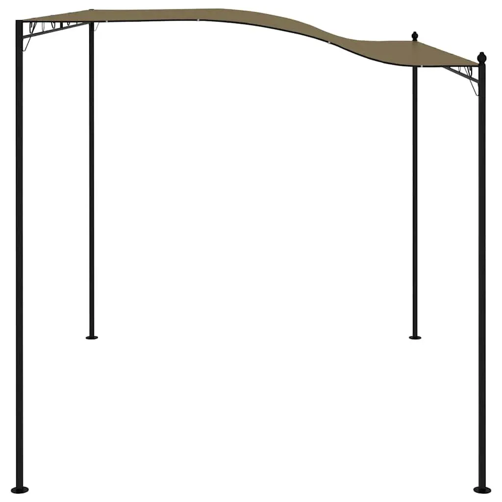 Sunshade Awning Taupe 3x2.4 m Steel Frame Polyester Canopy Outdoor Garden Shelter