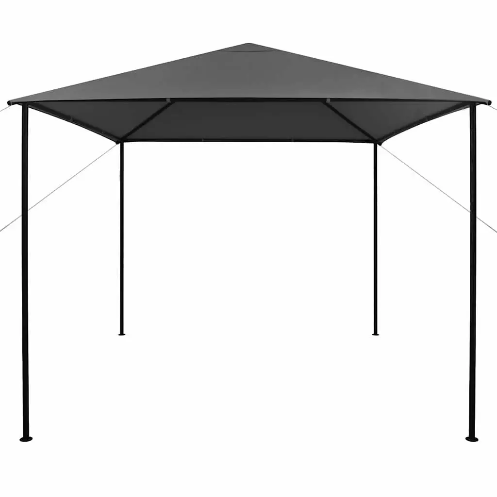 Gazebo Anthracite 3x3m Outdoor Canopy Shelter Durable Steel Frame UV Resistant Fabric