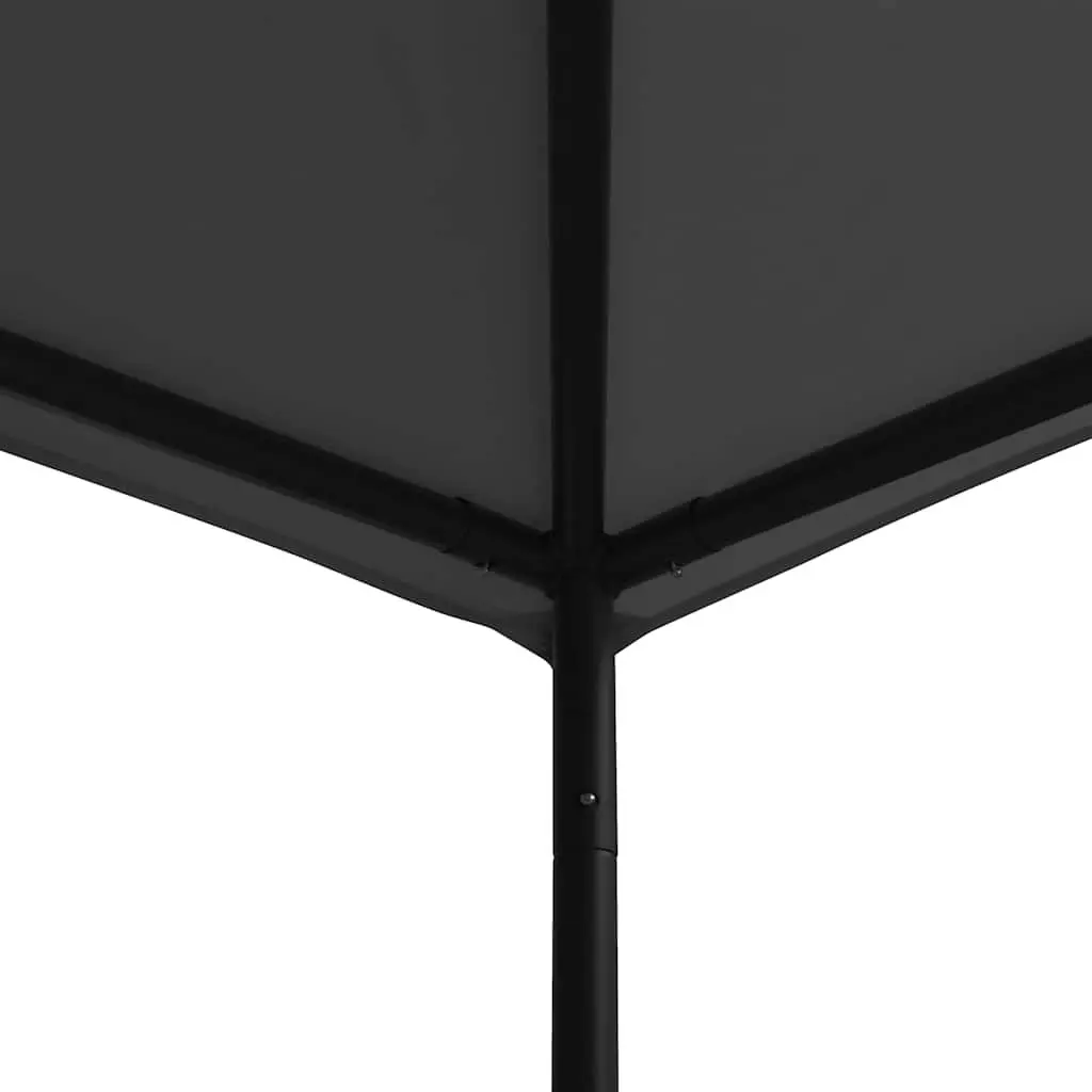 Gazebo Anthracite 3x3m Outdoor Canopy Shelter Durable Steel Frame UV Resistant Fabric