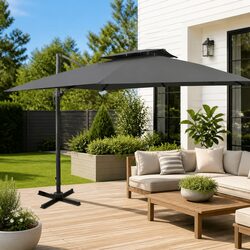 Your Perfect Outdoor Companion: 300x300 cm Cantilever Parasol