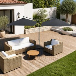 Double Garden Parasol - Durable Outdoor Shade Solution