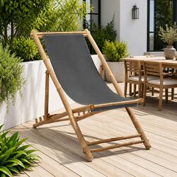 Folding Deck Chair for Beach and Garden Use