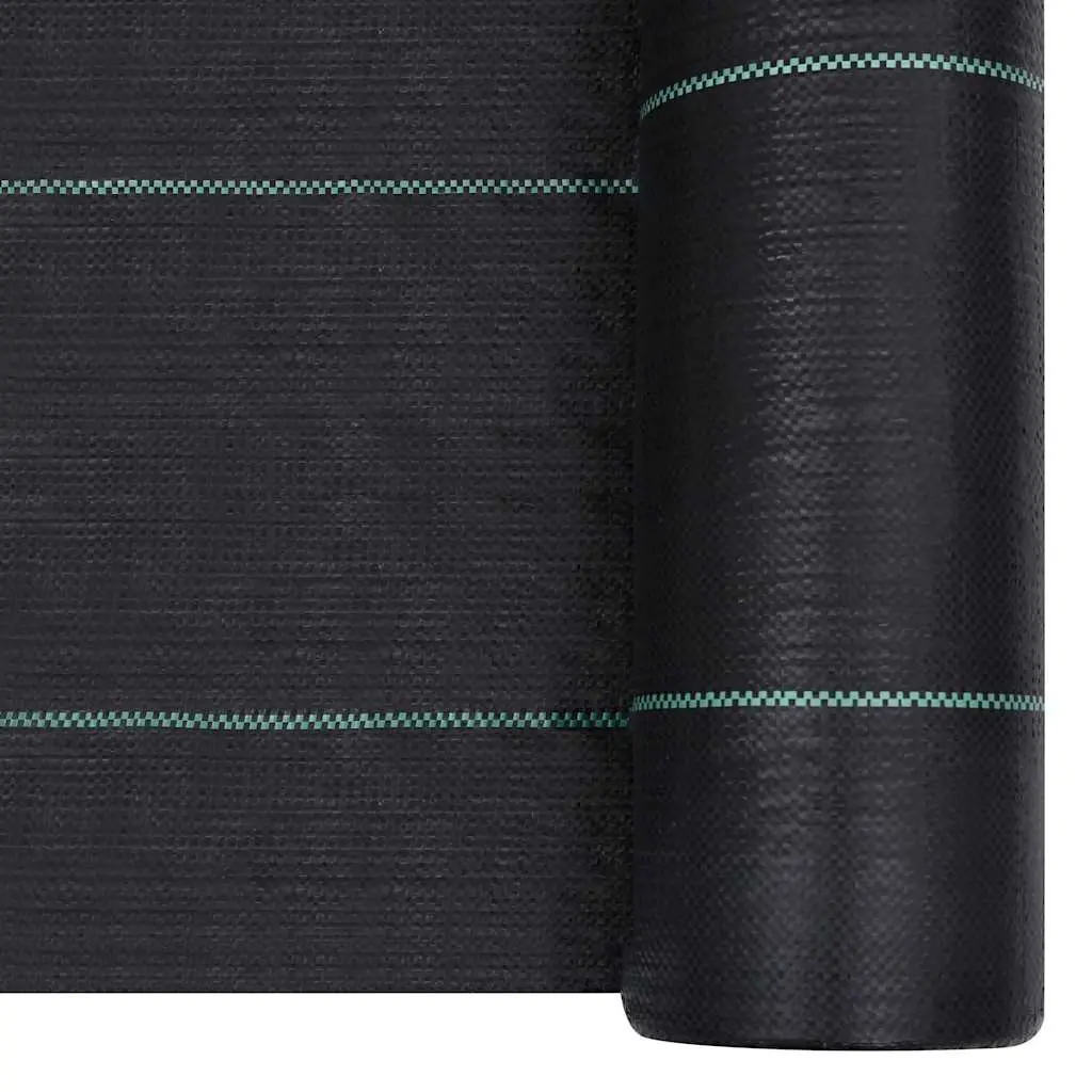 Weed Control Mat Black 2m x 25m Lightweight Durable Landscape Fabric for Garden Soil Protection