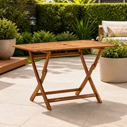 Compact and Durable Outdoor Folding Dining Table