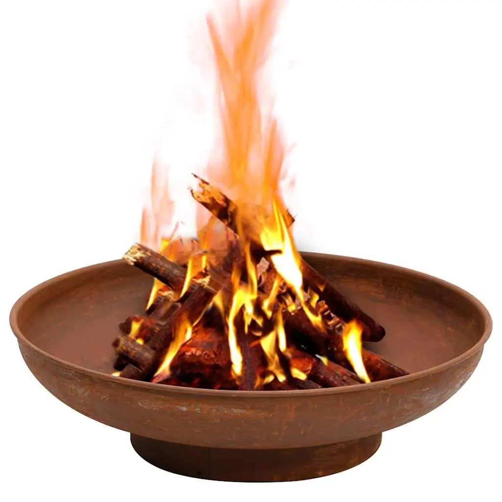 Fire Pit 57 cm Steel Garden Patio Heater Outdoor Fireplace Bowl