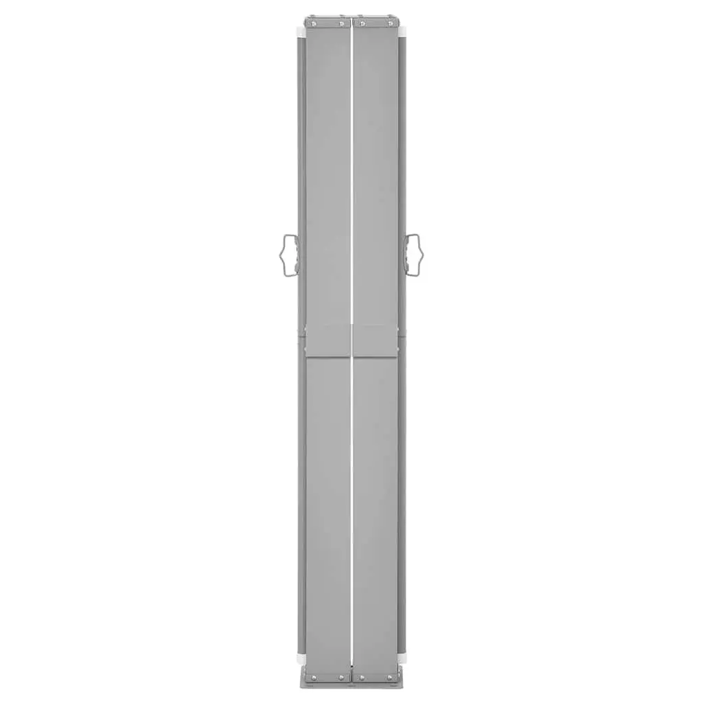 Retractable Side Awning Cream 140x1200cm UV Resistant Water Resistant Tear Resistant Garden Privacy Shelter