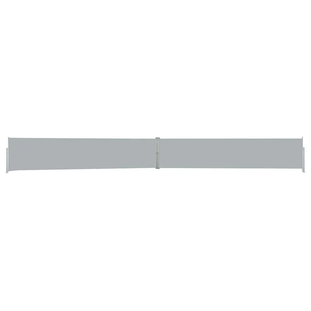 Retractable Side Awning Anthracite 140x1200cm Outdoor Privacy Screen UV Resistant Water Resistant Tear Resistant