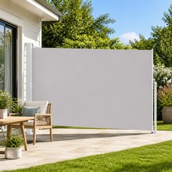 Efficient 200x500cm Patio Awning for Sun and Wind Protection